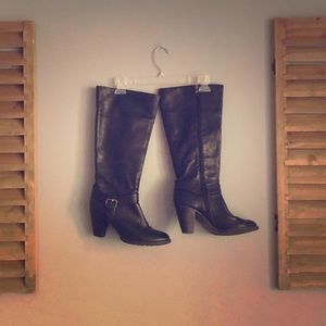 Knee High Leather Boots